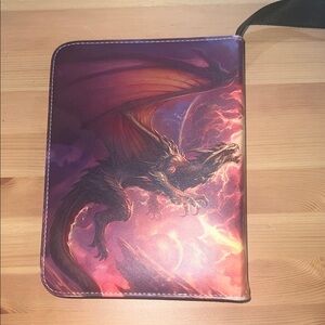 Dragon Design Pokemon Card holder with Pokemon Cards Included